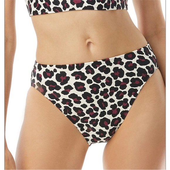 3 FOR $18 SALE MICHAEL Michael Kors Leopard Print Hipster Bikini Bottoms Medium - Picture 5 of 5